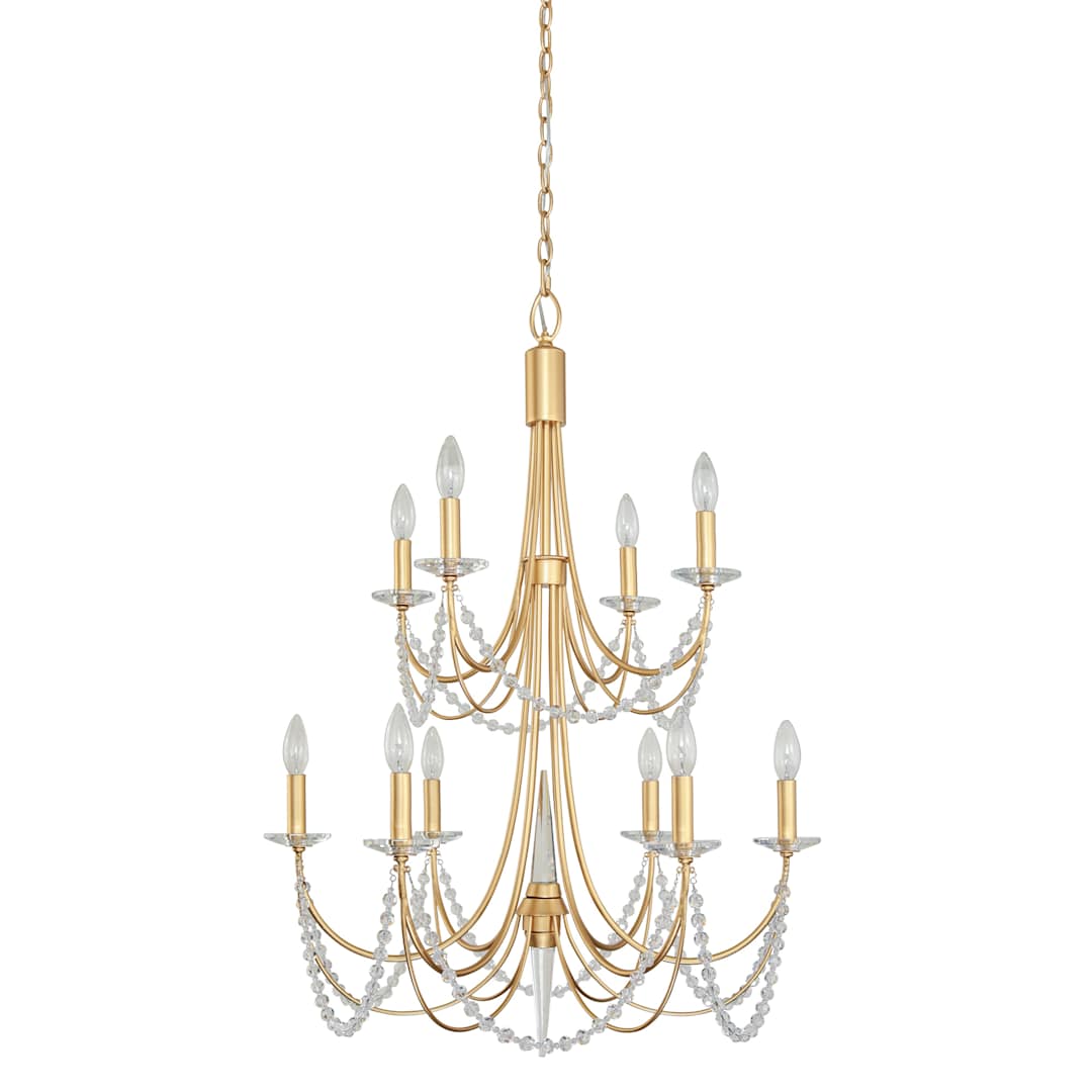 Brentwood 10 Light 26" Wide Taper Candle Style Chandelier