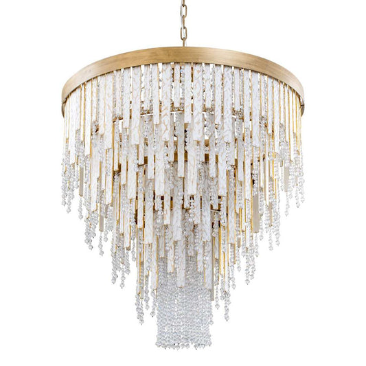 Lafayette 13 Light 30" Wide Crystal Waterfall Chandelier