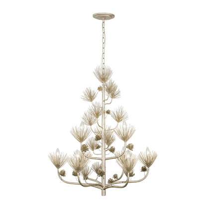Pinion 9 Light 34" Wide Abstract Chandelier