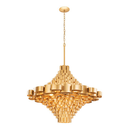 Totally Tubular 17 Light 41" Wide Waterfall Chandelier