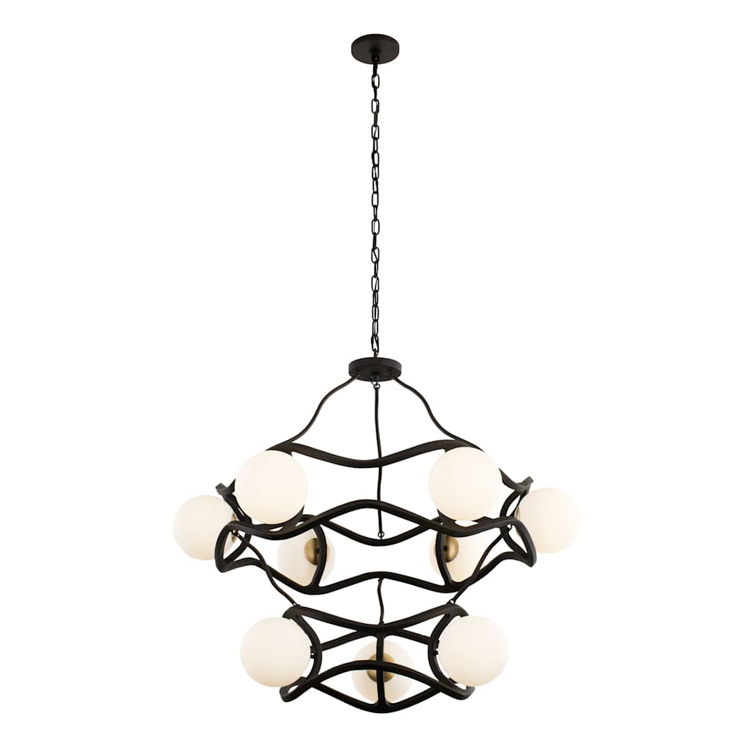 Black Betty 9 Light 36" Wide Abstract Chandelier