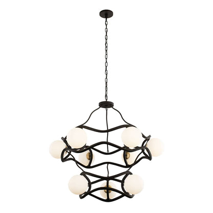 Black Betty 9 Light 36" Wide Abstract Chandelier
