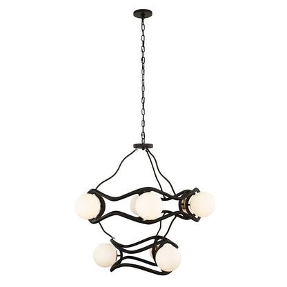 Black Betty 9 Light 36" Wide Abstract Chandelier
