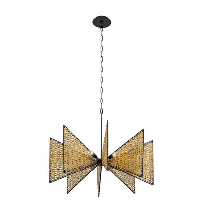 Machina 8 Light 32" Wide Abstract Chandelier