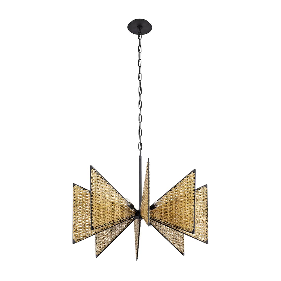Machina 8 Light 32" Wide Abstract Chandelier