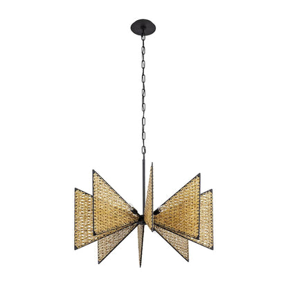 Machina 8 Light 32" Wide Abstract Chandelier