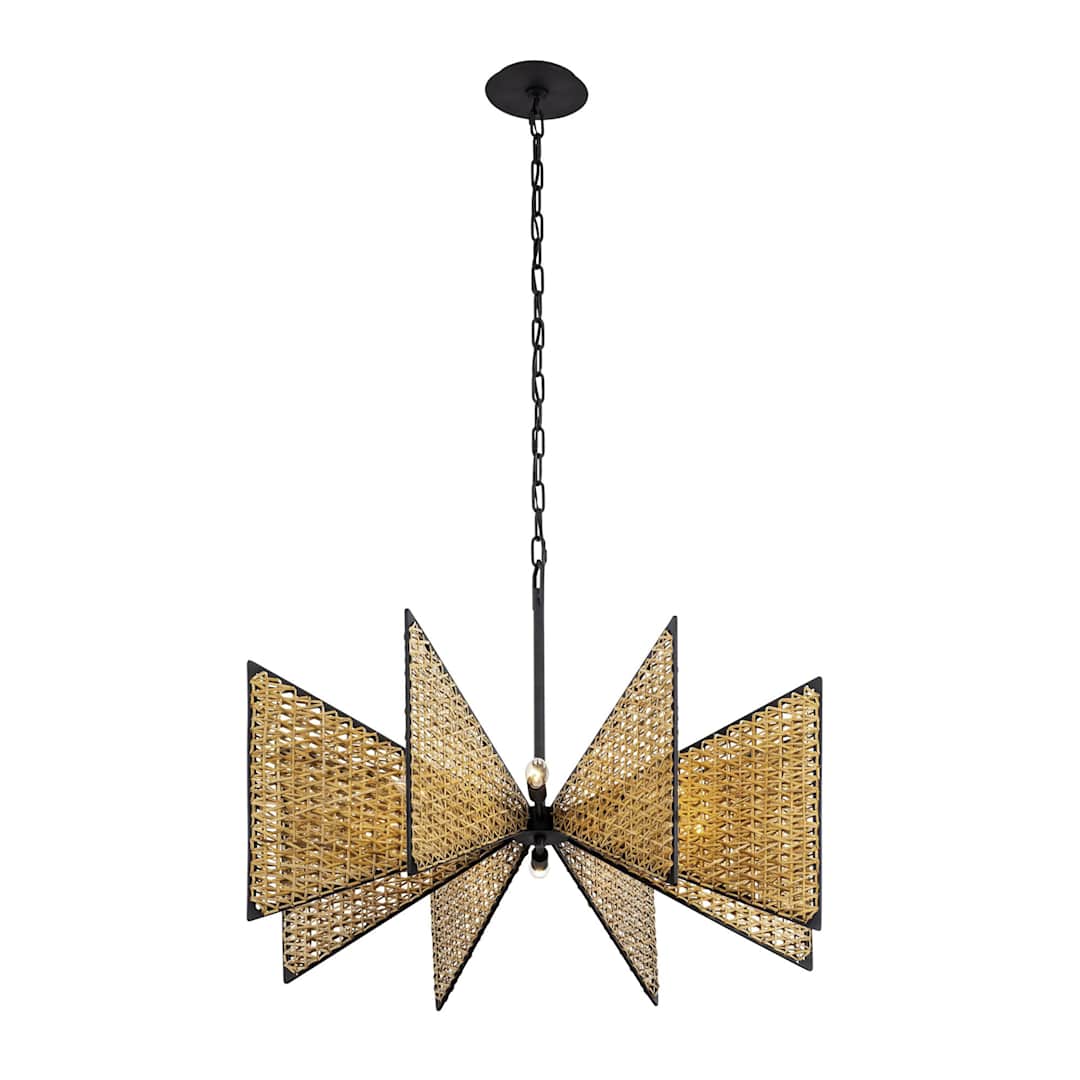Machina 8 Light 32" Wide Abstract Chandelier