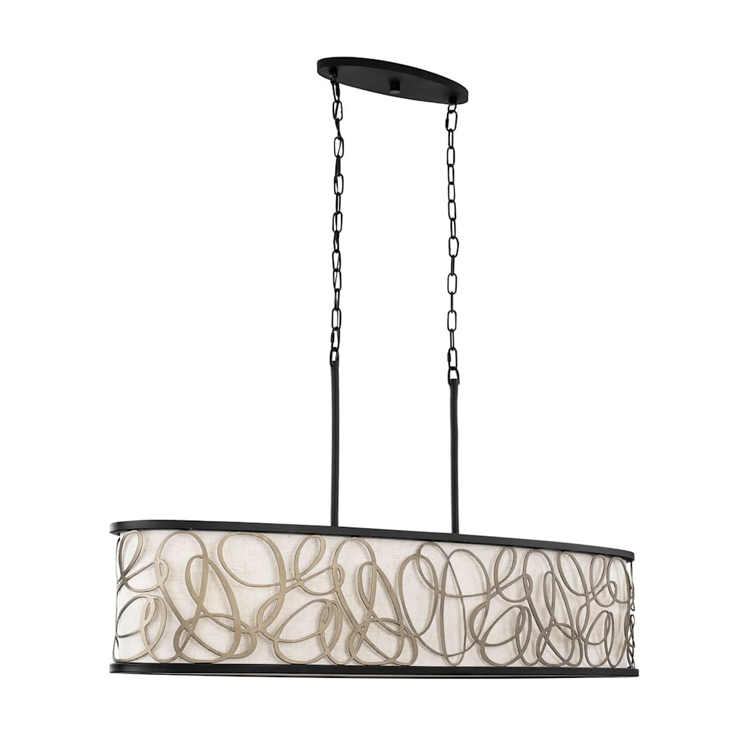 Scribble 6 Light 48" Wide Linear Pendant