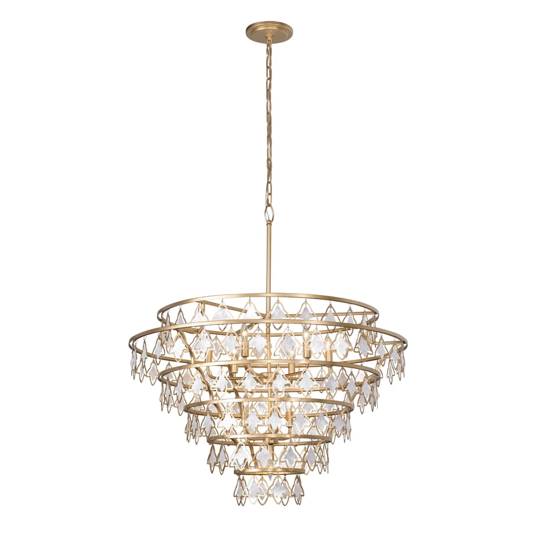 Fleur 10 Light 36" Wide Ring Chandelier