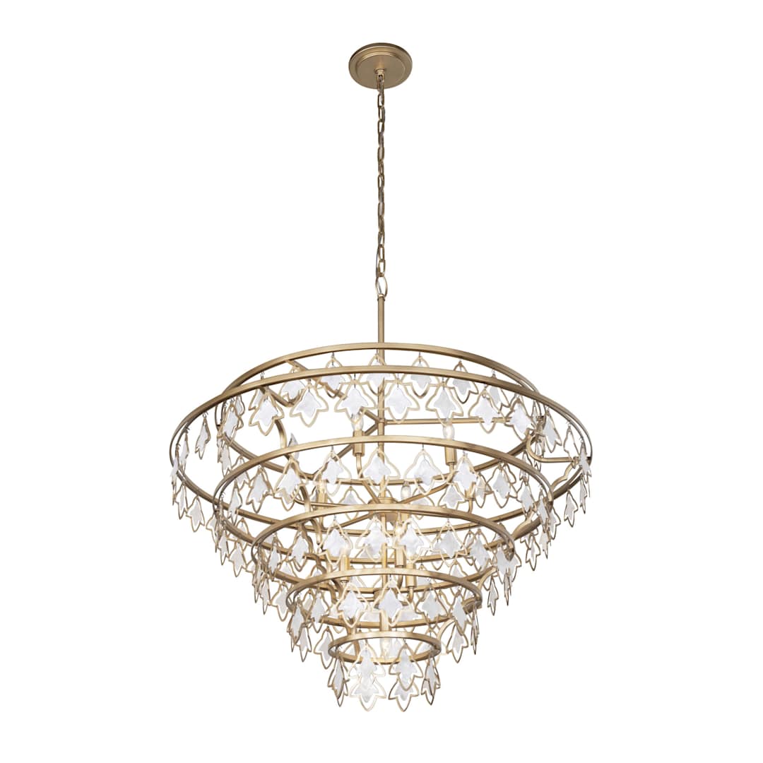 Fleur 10 Light 36" Wide Ring Chandelier