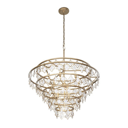 Fleur 10 Light 36" Wide Ring Chandelier