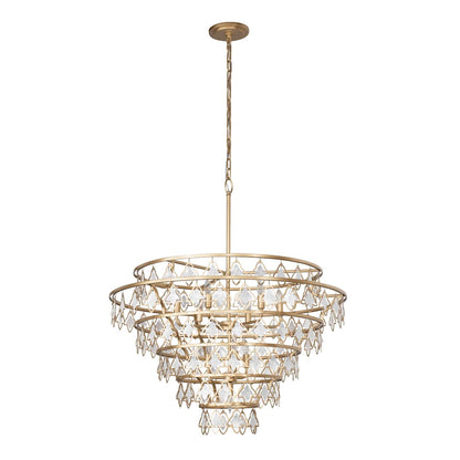 Fleur 10 Light 36" Wide Ring Chandelier