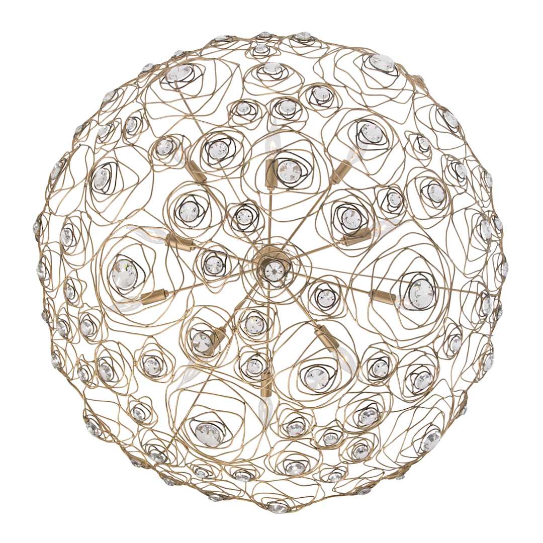 Ethereal Rose 10 Light 40" Wide Abstract Chandelier