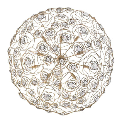 Ethereal Rose 10 Light 40" Wide Abstract Chandelier