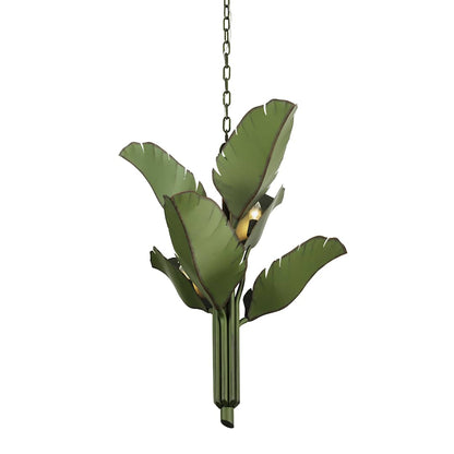 Banana Leaf 6 Light 23" Wide Abstract Candle Style Chandelier