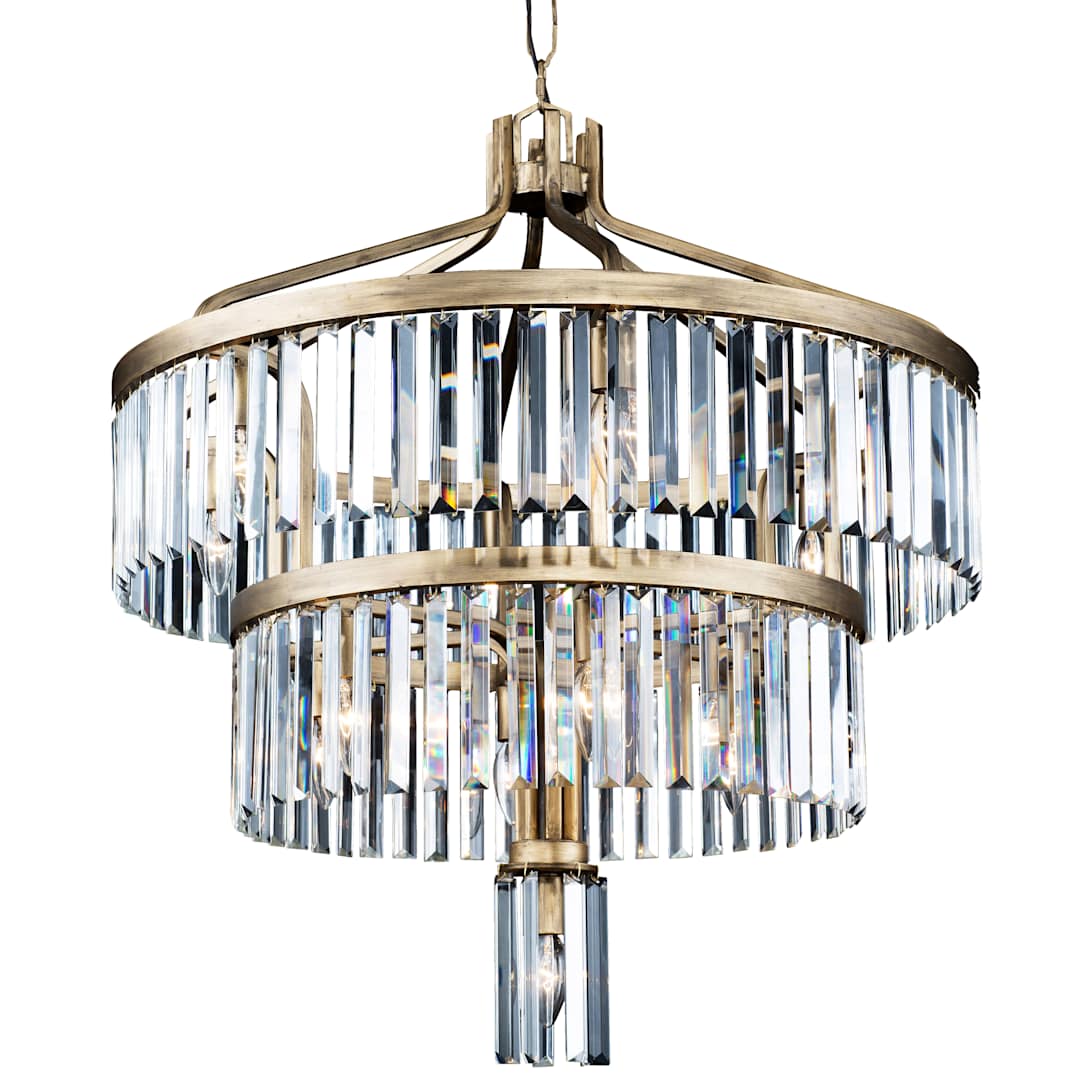Social Club 13 Light 28" Crystal Chandelier