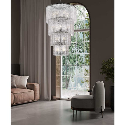 Glacier 18 Light 31" Wide Waterfall Chandelier