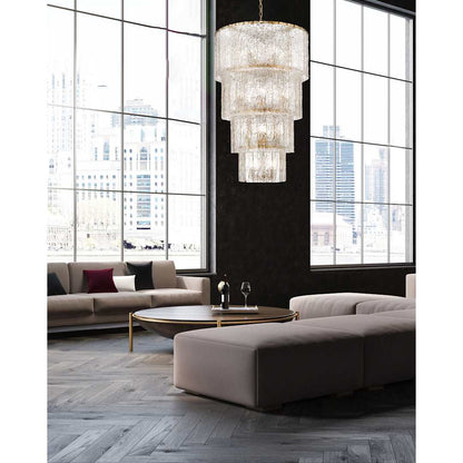 Glacier 18 Light 31" Wide Waterfall Chandelier