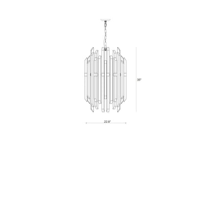 Bova 12 Light 23" Wide Crystal Chandelier