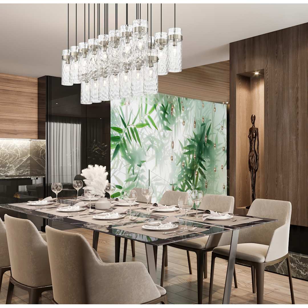 Fontaine 23 Light 21" Wide Linear Chandelier