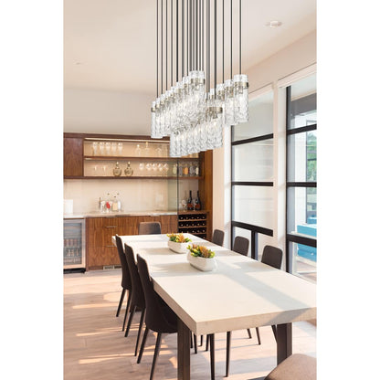 Fontaine 23 Light 21" Wide Linear Chandelier