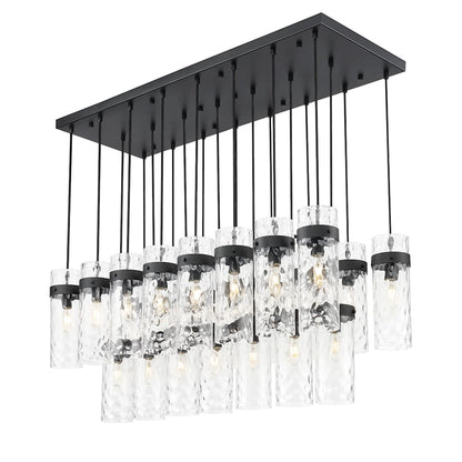 Fontaine 23 Light 21" Wide Linear Chandelier