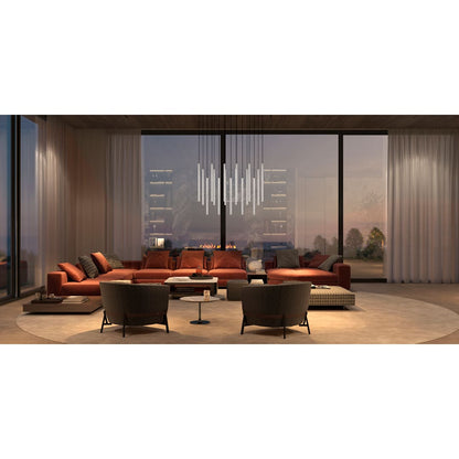 Forest 18" Wide Linear Chandelier