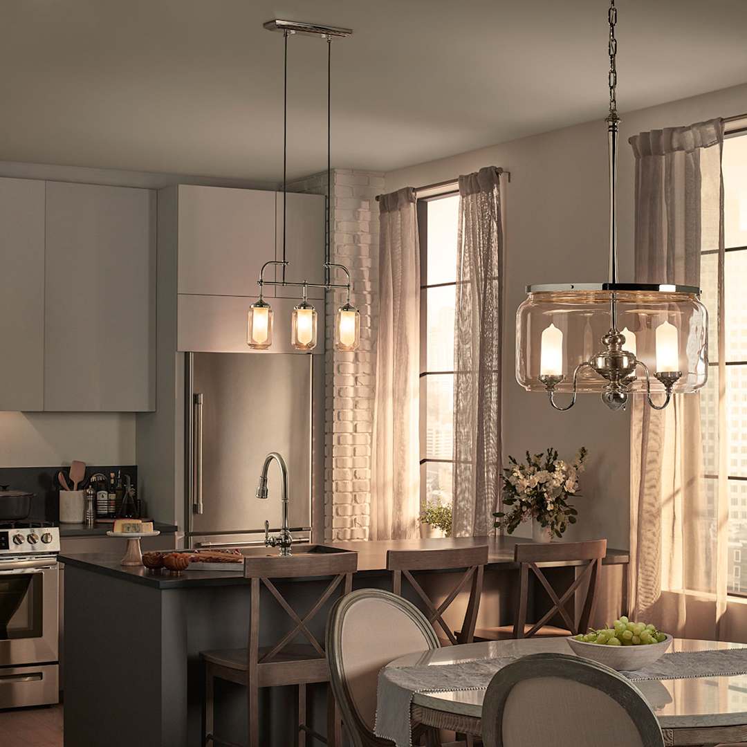 Artifacts 22" Wide 3 Light Chandelier